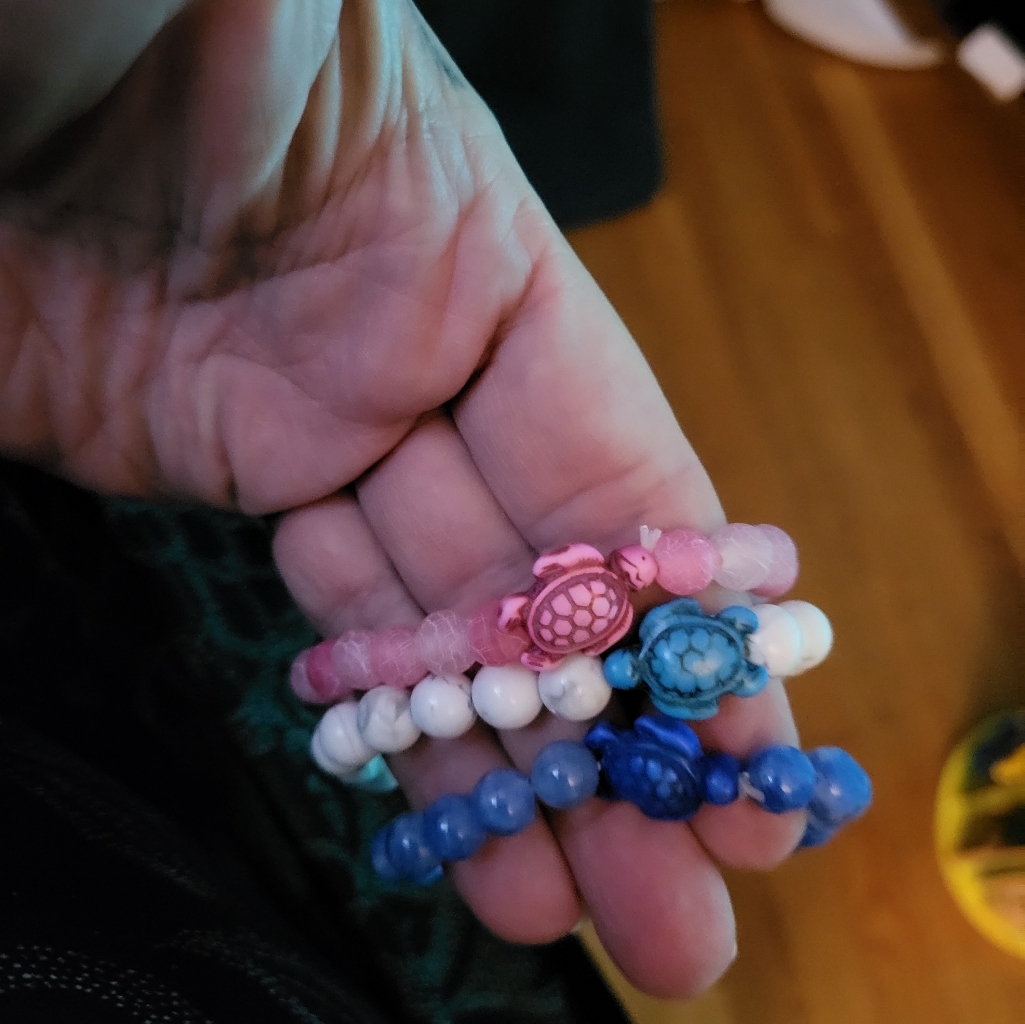 Multiple Turtle Stretch Bracelets
